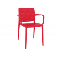 Кресло пластиковое Papatya Fame-К красное