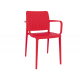 Крісло пластикове Papatya Fame-К червоне