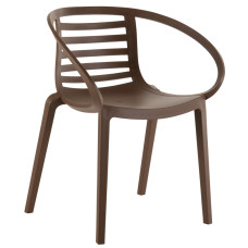 Кресло пластиковое Papatya MAMBO коричневое