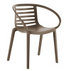 Крісло пластикове Papatya MAMBO сіро-коричневе