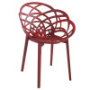 Крісло пластикове Papatya FLORA матове червона цеглас