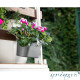 Горщик для квітів балконний підвісний Camellia 3л антрацитовий