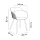 Кресло Tilia Shell-N ножки буковые хаки