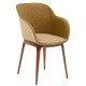 Кресло Tilia Shell-W Pad ножки буковые, сиденье с тканью PIED DE POULE 04