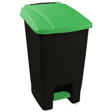 Бак для мусора с педалью Planet 70 л черный – зеленый