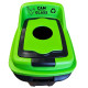 Бак для сортировки мусора Planet Re-Cycler 70 л черный – зеленый (стекло)