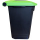 Бак для сміття з педаллю Planet 50 л чорний - зелений