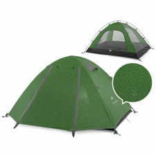Палатка четырехместная Naturehike P-Series NH18Z044-P, 210T65D, темно-зеленая