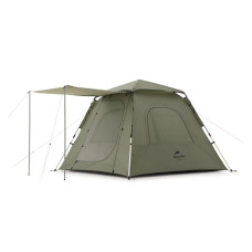 Палатка трехместная NaturehikeUPF 50+ Ango pop up NH21ZP010, 210T со стойками, темно-зеленая