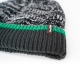 Шапка водонепроницаемая Dexshell Cuffed Beanie, р-р S/M (56-58 см) Черный с зеленой полосой