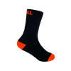Носки водонепроницаемые детские Dexshell Ultra Thin Children Sock, р-р M, Черный / Оранжевый