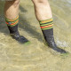 Носки водонепроницаемые Dexshell Ultra Dri Sports, р-р XL, с оранжевой полосой.
