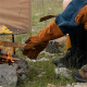 Перчатки огнестойкие кожаные Naturehike NH20FS042, коричневые