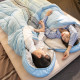 Спальник с капюшоном Naturehike L250 NH21MSD07, (9°C), левый, голубой