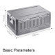 Складний контейнер Naturehike ЕPP box NH20SJ033 40 л, сірий
