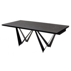 Fjord Black Marble стіл розкладний кераміка 200-300 см