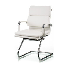 Крісло конференційне Special4You Solano 3 office artleather white E5913 Білий