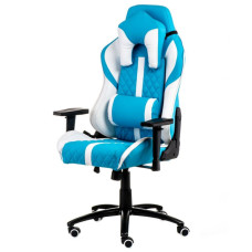 Геймерское кресло ExtremeRace light bluewhite (E6064)