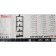 Стелаж на 5 полиць TOOMAX Universal Vent 63-5 600x300x1800 чорний