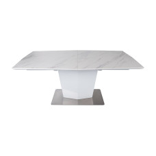 Стол обеденный MICHIGAN керамика белый глянец