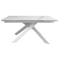Gracio Carrara White стіл розкладна кераміка 160-240 см
