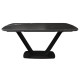 Force Macedonian Black стіл розкладна кераміка 160-240 см