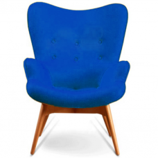 Кресло Флорино синяя ткань