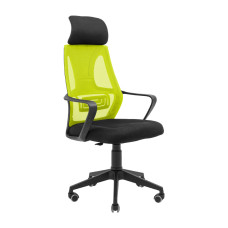 Кресло Профи Пластик Пиастра Сетка черная+зеленая