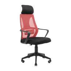 Кресло Профи Пластик Пиастра Сетка черная + красная