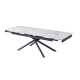Керамічний стіл TML-819 вайт клауд + чорний