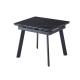 Керамічний стіл TM-80 чорний онікс + чорний