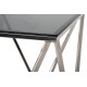 Кофейный стол CP-2 тонированный + серебро