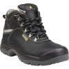 Ботинки кожаные защитные sault2 s3 delta plus, черного цвета, размер 41