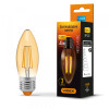 Led лампа videx filament c37fa 4w e27 2200k бронза