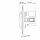 Розетка одинарная с заземлением и 2 USB черный графит.