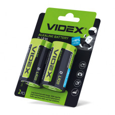 Батарейка щелочная videx lr20/d 2шт blister card