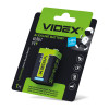 Батарейка щелочная videx 6lr61/9v (крона) 1шт blister