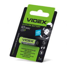 Батарейка щелочная videx а23/е23а 1шт blister card