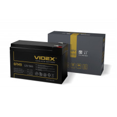 Аккумулятор свинцово-кислотный videx 6fm9 12v/9ah color box 1