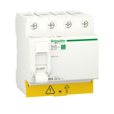 Диференціальний вимикач навантаження resi9 schneider electric 40 a, 100 мa, 4p, тип ас