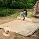 Самонадувний килимок одномісний з подушкою Naturehike CNK2300DZ014, 30 мм, бежевий
