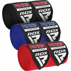 Бинти для боксу RDX RB Hand Wraps Combine 3 пари Red,Black,Blue (4.5м.)