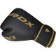 Боксерские перчатки RDX F6 Kara Matte Golden 10 унций (капа в комплекте)