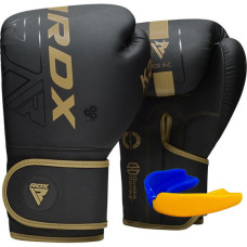 Боксерские перчатки RDX F6 Kara Matte Golden 12 унций (капа в комплекте)