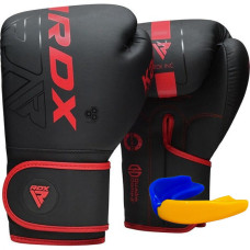 Боксерские перчатки RDX F6 Kara Matte Red 16 унций (капа в комплекте)