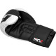 Боксерские перчатки RDX F4 Boxing Sparring Gloves Hook&Loop WHITE/BLACK 10 унций (капа в комплекте)