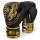 Боксерські рукавиці Phantom Muay Thai Black Gold 10 унцій (Бинти 4м. в подарунок)