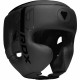 Боксерский шлем RDX F6 KARA Matte Black XL (капа в комплекте)