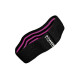 Тканева гумка для фітнесу та спорту Power System PS-4091 Booty Band LVL 1 Black/Pink (d_64 см. 18-23кг.)