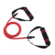 Трубчастий еспандер для фітнесу з ручками U-POWEX Latex resistance tube 30LB Red (13.5кг.)